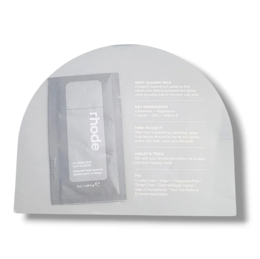 Rhode Glazing Milk Nutrient-rich Ceramide Hydration Moisturizing Sample